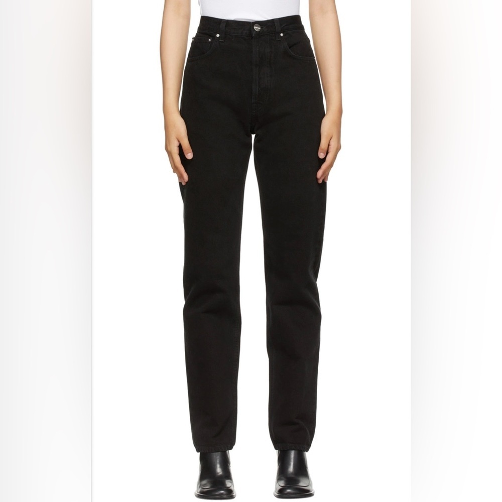 NWOT TOTEME Black Loose Fit Jeans • Size 24